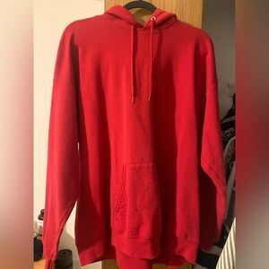 Red Hoodie with Front Pocket